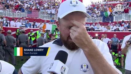 Ryder Cup - Lowry retient ses larmes après avoir réussi son putt pour conserver le titre