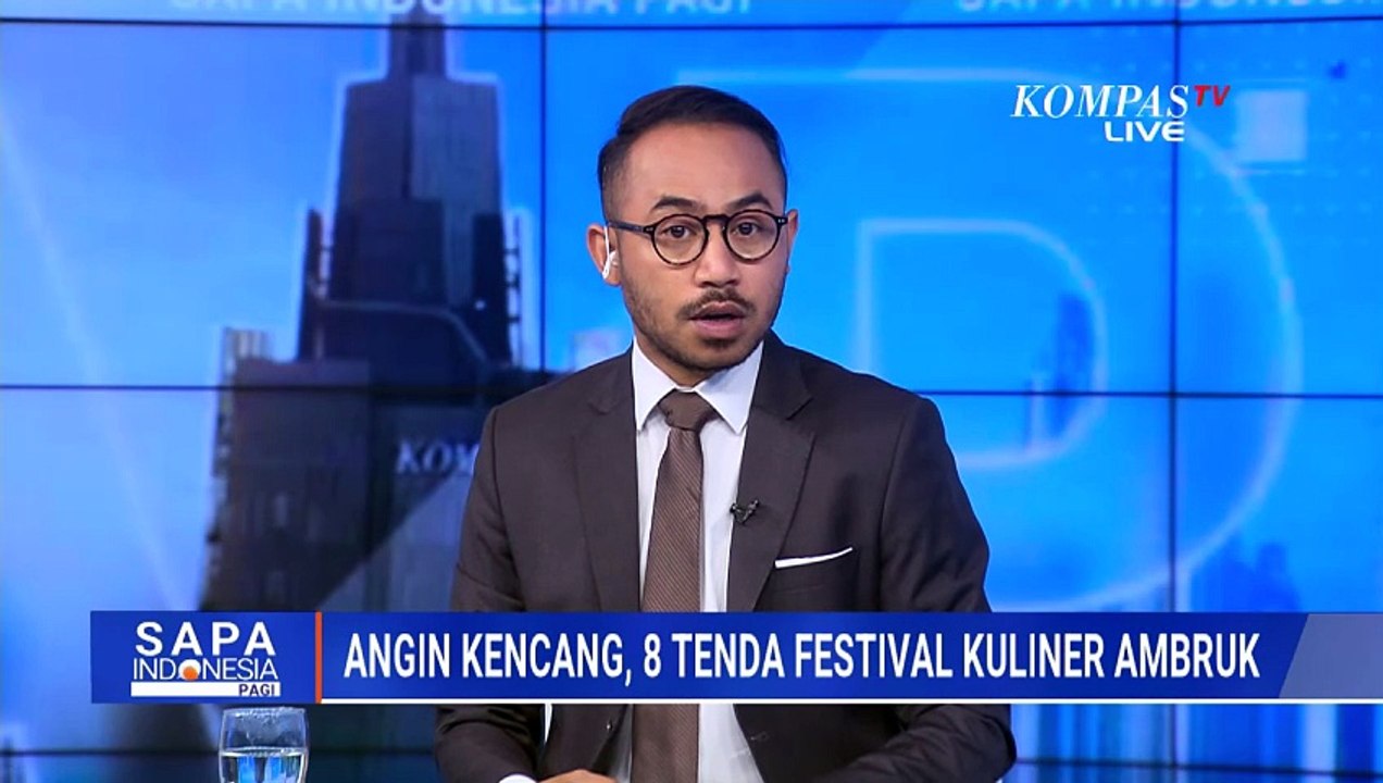 Diterjang Angin Kencang, 8 Tenda Festival Kuliner di Lampung Utara Ambruk | SAPA PAGI