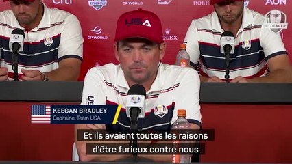 Ryder Cup - Bradley : "Les fans avaient toutes les raisons d'être furieux contre nous"