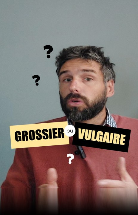 VULGAIRE ou GROSSIER ?