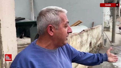 İzmir’de patlayan su borusu mahalleliyi isyan ettirdi