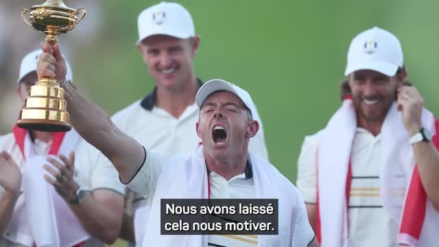 Ryder Cup - McIlroy : Beaucoup de gens pensaient que nous ne pouvions pas le faire