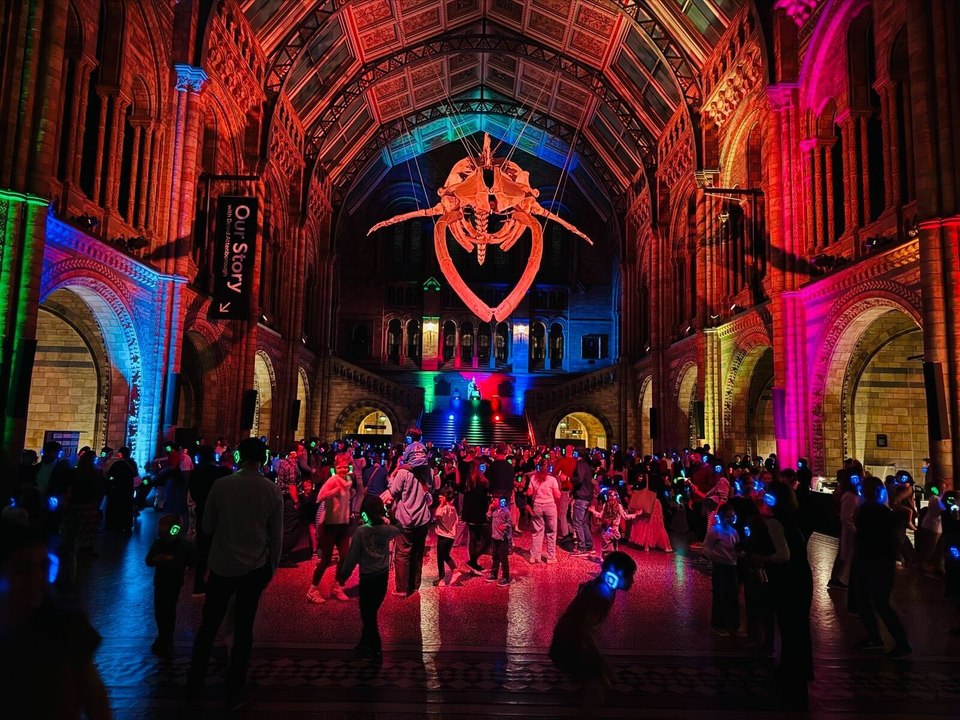 After-hours silent disco at the Natural History Museum - for all the family