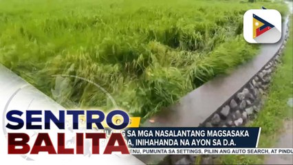 Agarang tulong sa mga nasalantang magsasaka at mangingisda, inihahanda na ayon sa D.A.