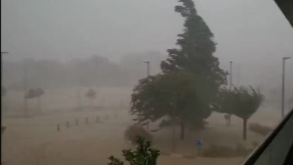 Varios pueblos anegados en la provincia de Zaragoza (Aragón) por el temporal
