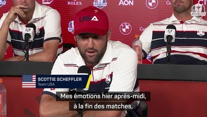 Ryder Cup - Scheffler : "L'un des moments les plus difficiles de ma carrière"