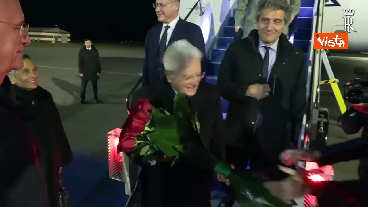 Il Presidente della Repubblica Sergio Mattarella arriva ad Astana in Kazakistan