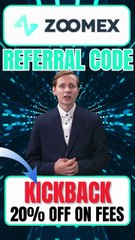 ZOOMEX Referral Code "KICKBACK'' Get 20% Off On Trading Fees