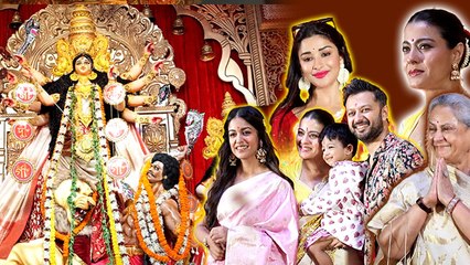 Durga Puja Pandal 2025: Kajol, Jaya Bachchan, Rupali Ganguli & Other Celbs Darshan Full Video...