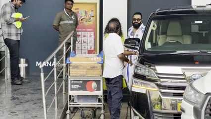 Rishab Shetty & Rukmini Vasanth Reached Mumbai For Kantara Chapter 1 Promotions