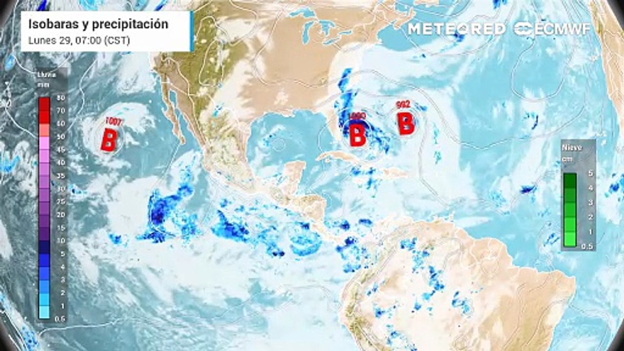 Intensa lluvia, frío nocturno y posibles ciclones tropicales esta semana en México