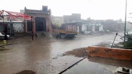 पाली जिले के हेमावास गांव में हुई है बरसात