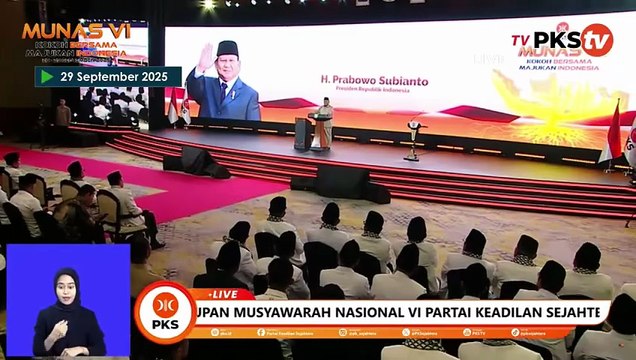Pecah Tawa! Kelakar Presiden Prabowo Ngaku Grogi Pidato di Munas ke-VI PKS: Banyak Emak-Emak