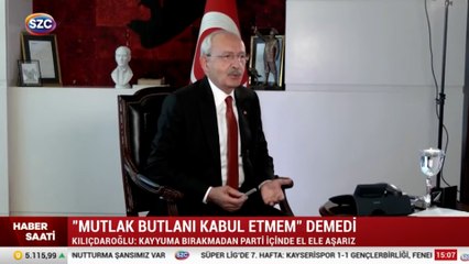 Kılıçdaroğlu "Mutlak butlanı kabul etmem" demedi