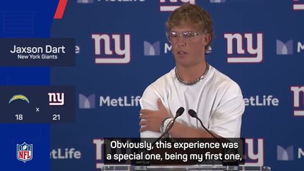 Giants rookie Dart credits Wilson after first start