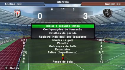 Instant Stream - PES 2026 (PPSSPP), master league simulation, my team wins against a Brazilian club team by 1x7 from big goals that humilhated the Brazil and Germany! - 2025-09-28