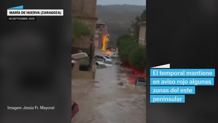 Las imágenes del temporal en Aragón, Cataluña y la Comunidad Valenciana