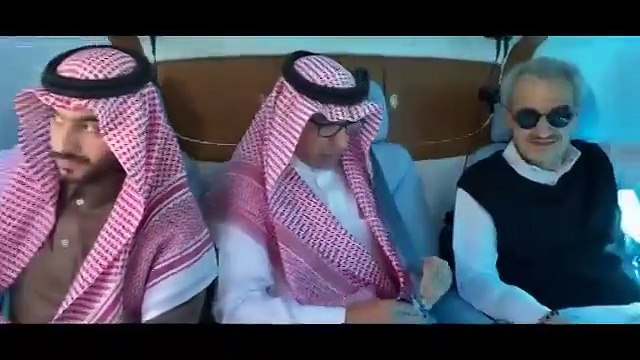 شاهدي ماذا فعل الوليد بن طلال مع حفيداته في رحلة برية