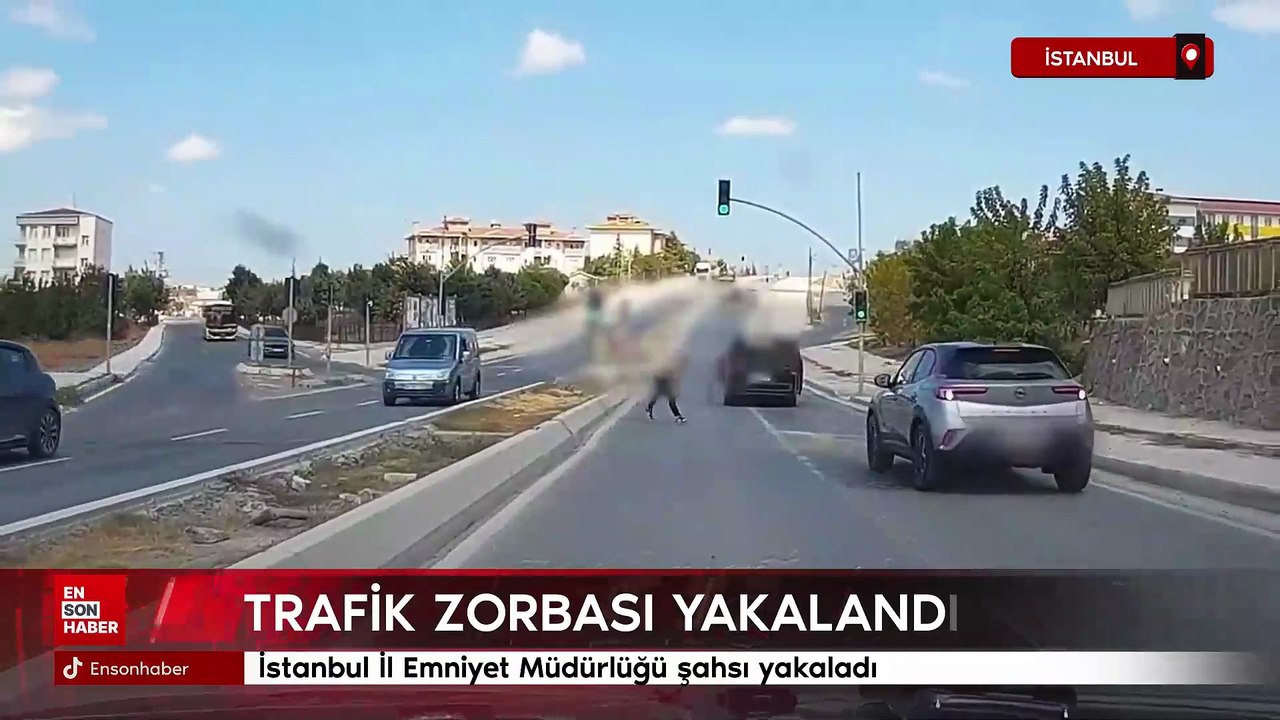 İstanbul İl Emniyet Müdürlüğü trafikte zorbalık yapan şahsı yakaladı