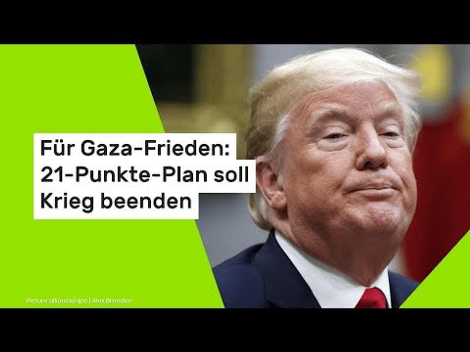 Für Gaza-Frieden: 21-Punkte-Plan soll Krieg beenden