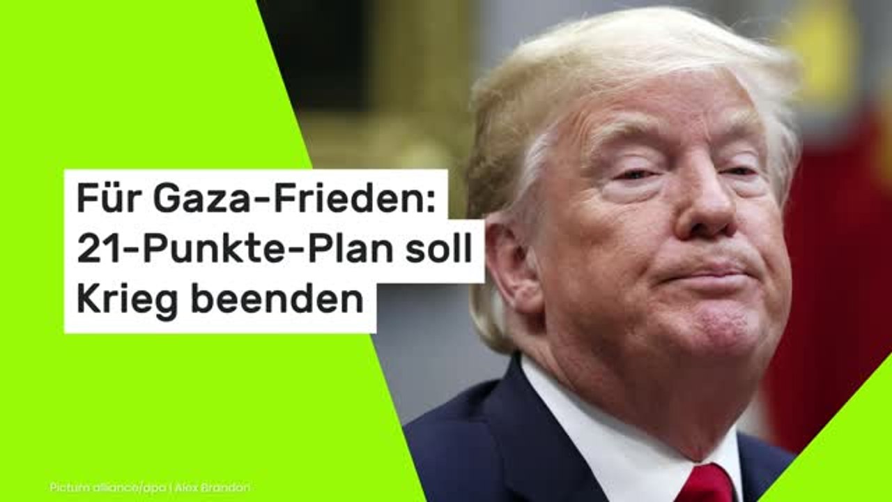 Für Gaza-Frieden: 21-Punkte-Plan soll Krieg beenden