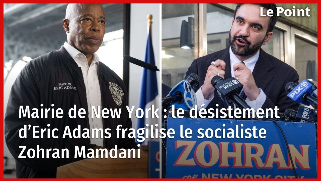 Mairie de New York : le désistement d’Eric Adams fragilise le socialiste Zohran Mamdani