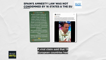 Was Spain's amnesty law condemned by 16 countries and the EU?