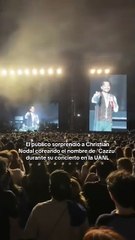El público descubrió a Christian Nodal coreando el nombre de 'Cazzu' durante su concierto por el 92 aniversario de la Universidad Autónoma de Nuevo León