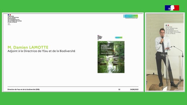 Clôture par Damien Lamotte, adjoint à la Directrice de l'Eau et de la Biodiversité