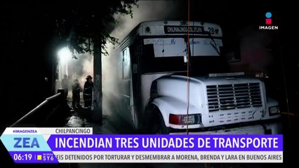 Incendian unidades del transporte público de Chilpancingo, Guerrero
