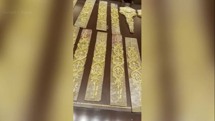 Trump shows off ‘24-carat gold’ Oval Office pieces which make foreign leaders ‘freak out’