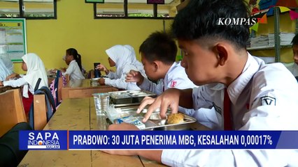 Prabowo sebut 30 juta penerima mbg, kesalahan 0,00017% | SAPA MALAM