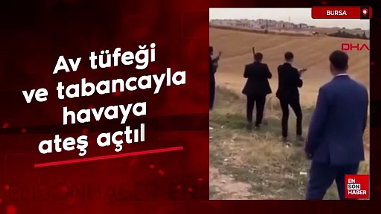 Bursa'da gelin almada av tüfeği ve tabancayla havaya ateş açtılar