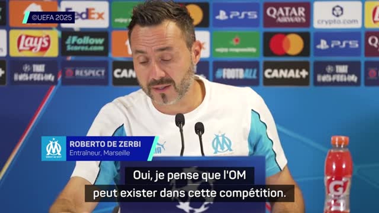 Marseille - De Zerbi : "Je pense que l'OM peut exister dans cette compétition"