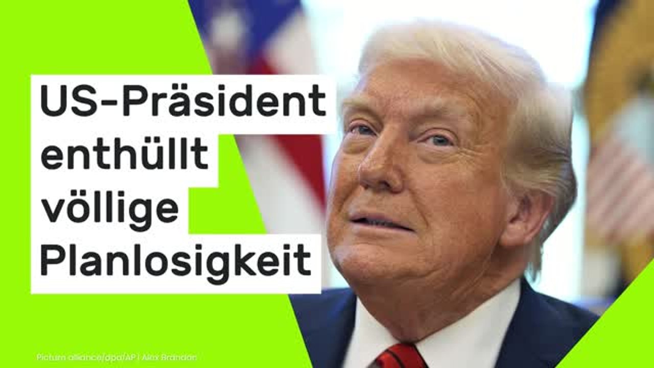 Donald Trump: "Jedes einzelne Wort ist eine Lüge" - US-Präsident enthüllt völlige Planlosigkeit