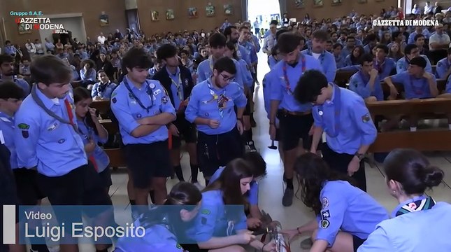 Gli scout di Modena e Carpi in preghiera per la pace con il vescovo
