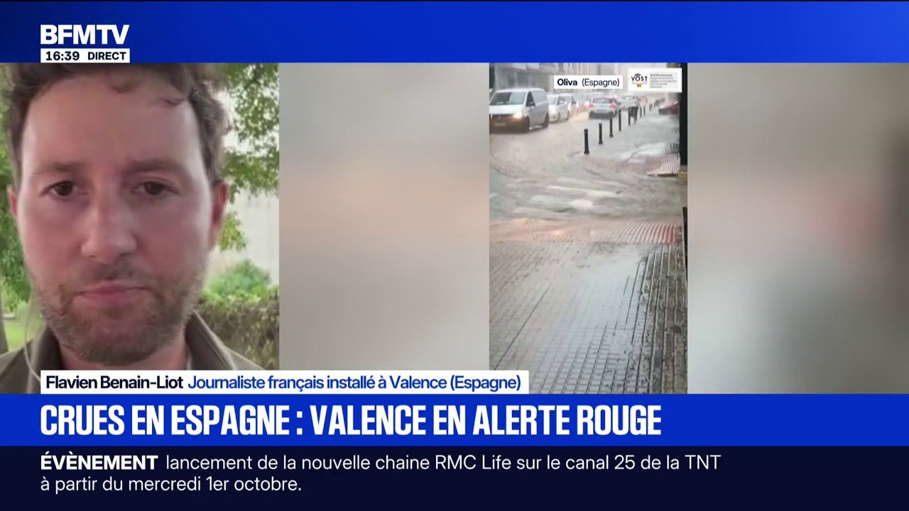 Crues en Espagne: Valence en alerte rouge, 11 mois après les inondations meurtrières d'octobre 2024