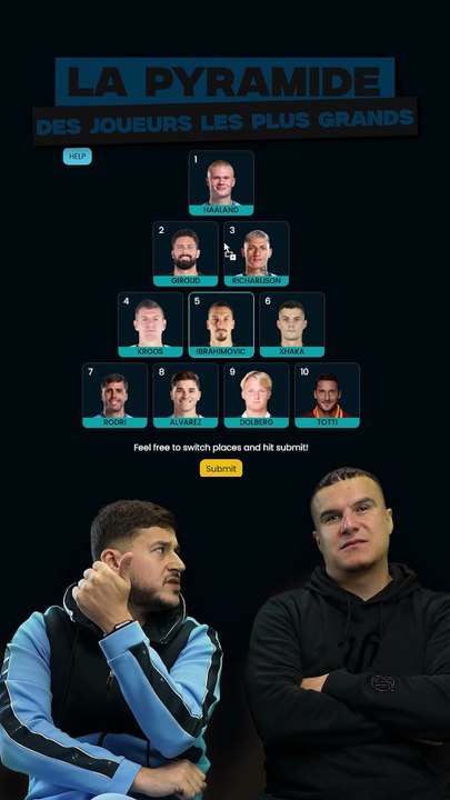 Complète la PYRAMIDE ! ⚽