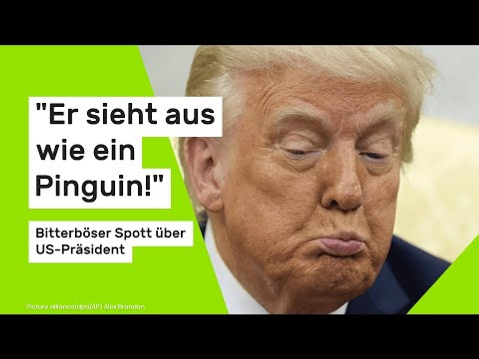 'Er sieht aus wie ein Pinguin!' Bitterböser Spott über US-Präsident überschwemmt das Netz