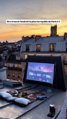 On a trouvé un cinéma dans la plus belle ville du monde 🇫🇷 avec @rooftops_paris et @aurelia_stella19