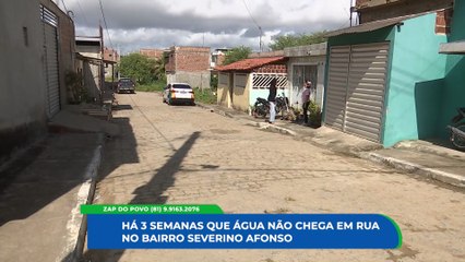 Falta de Água Persistente no Bairro Severino Afonso: Moradores em Desespero Após 3 Semanas sem Fornecimento