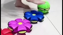 Magic Flying Saucer Ball  | Bouncy Stomp Puzzle Toy Transformation
