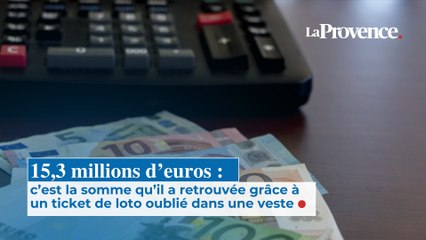 15,3 millions d’euros : c’est la somme qu’il a retrouvée  grâce à un ticket de loto oublié  dans une veste