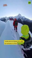 Turista escorrega e morre em escalada na China ao tirar uma selfie
