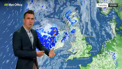 Met Office Monday Evening Weather Forecast 29/09/2025