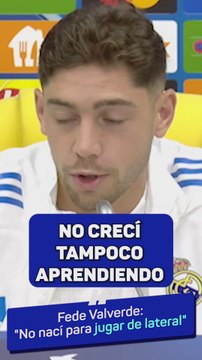 Valverde: No nací para jugar de lateral