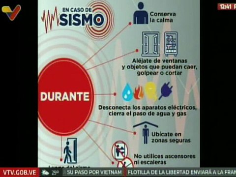 VTV comparte recomendaciones en caso de producirse un evento sísmico ¡La prevención es la clave!