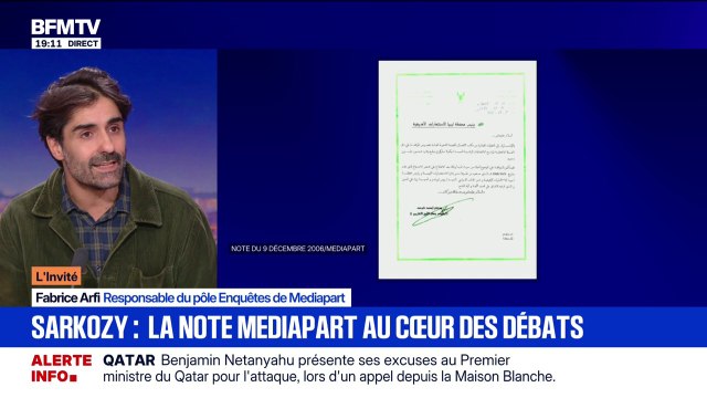 Condamnation de Nicolas Sarkozy: Il y a probablement une erreur dans la date de la note révélée par Médiapart, déclare Fabrice Arfi, responsable du pôle Enquête à Médiapart