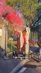 Attiviste Bloccano la Sede di Leonardo Spa a Nerviano: "Palestina Libera" e Richiesta di Embargo delle Armi verso Israele