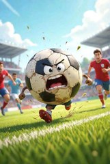 angry foot ball